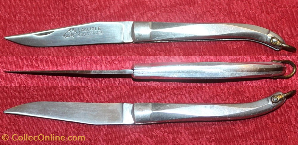 Aveyronnais, Besset Jeune, aluminium 3 couteaux regionaux aveyronnais besset jeune aluminium