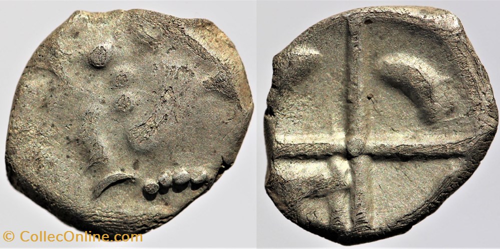 Longostalètes - Obole Languedocienne monnaies antiques av jc ap celtes longostaletes obole languedocienne