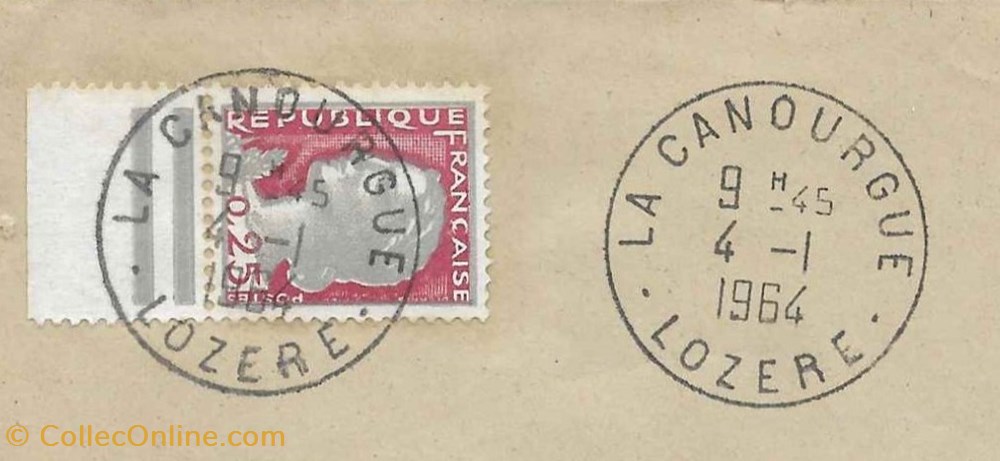 documents anciens marques postales europe 1964 cachets type a8 sur courrier