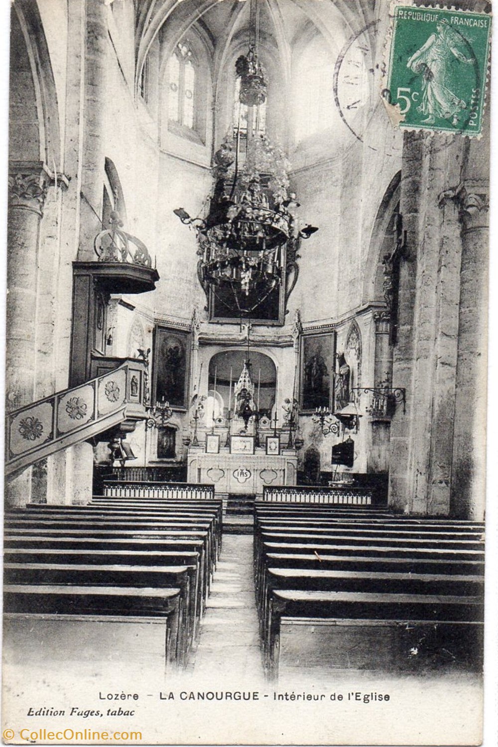 cartes postales europe france c08 interieur de eglise