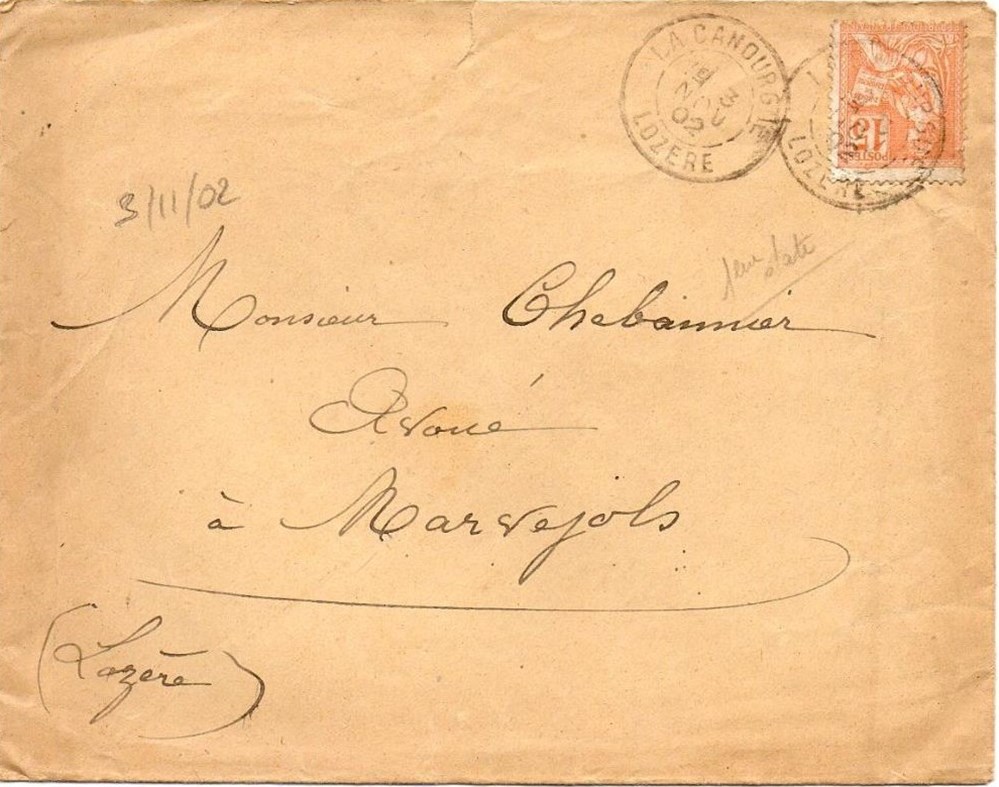1902 - Cachets type A2 documents anciens marques postales europe 1902 cachets type a2