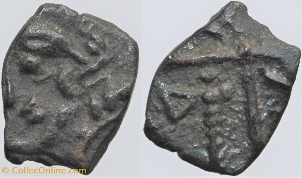 monnaies antiques av jc ap celtes rutenes obole aux olivettes