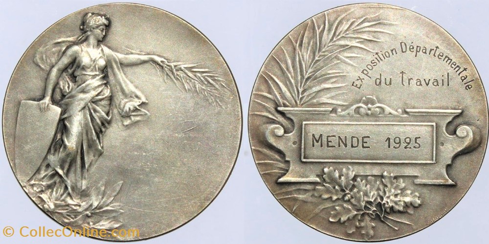 1925 - Exposition Départementale medailles france 1925 exposition departementale
