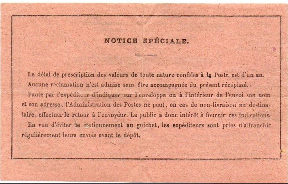 documents anciens marques postales europe 1924 cachets type a4 sur recepisse