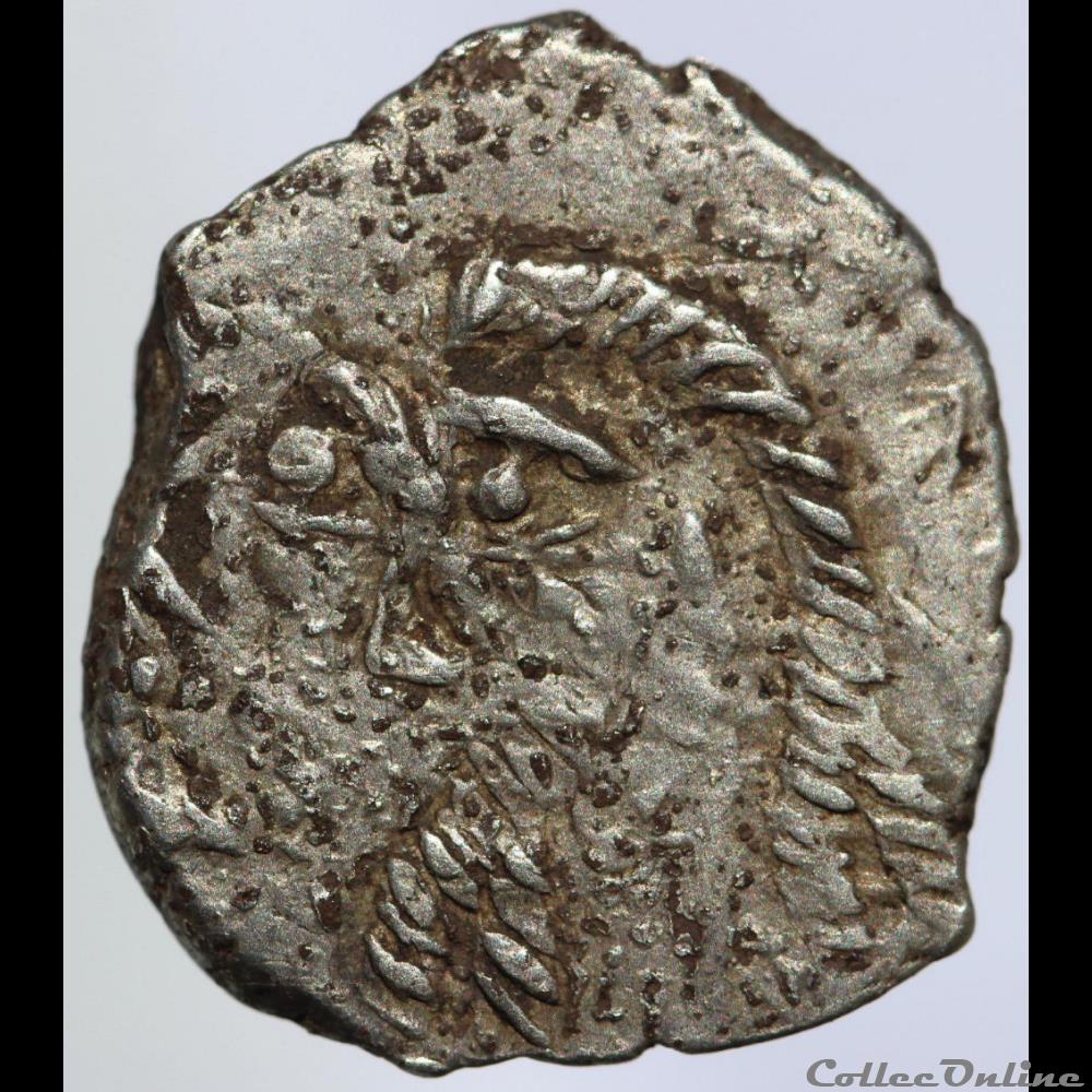 CL série 8.3 - Drachme Goutrens au torque monnaie antique gauloise cl serie 8 3 drachme goutrens au torque