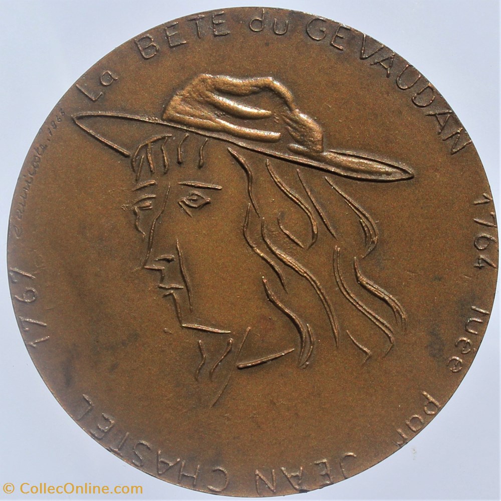 medailles france 1965 medaille bete du gevaudan