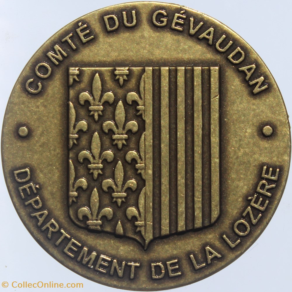 2015 (vers) - Comté du Gévaudan 2 medailles france 2015 vers comte du gevaudan