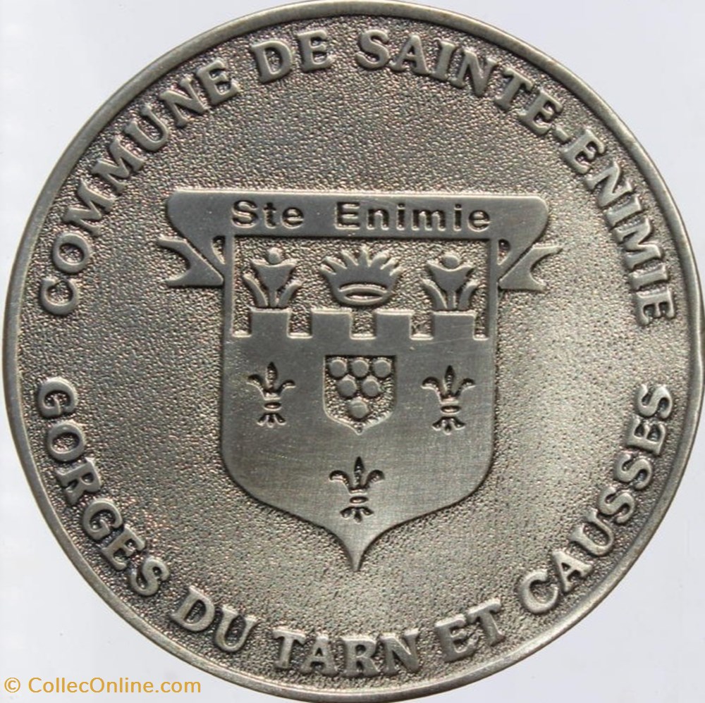 2000 (vers) - Sainte Enimie 3 medailles france 2000 vers sainte enimie