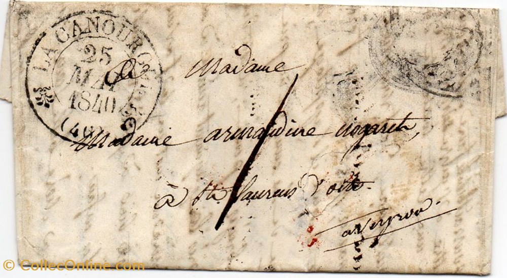 documents anciens marques postales europe 1840 cachet type 12