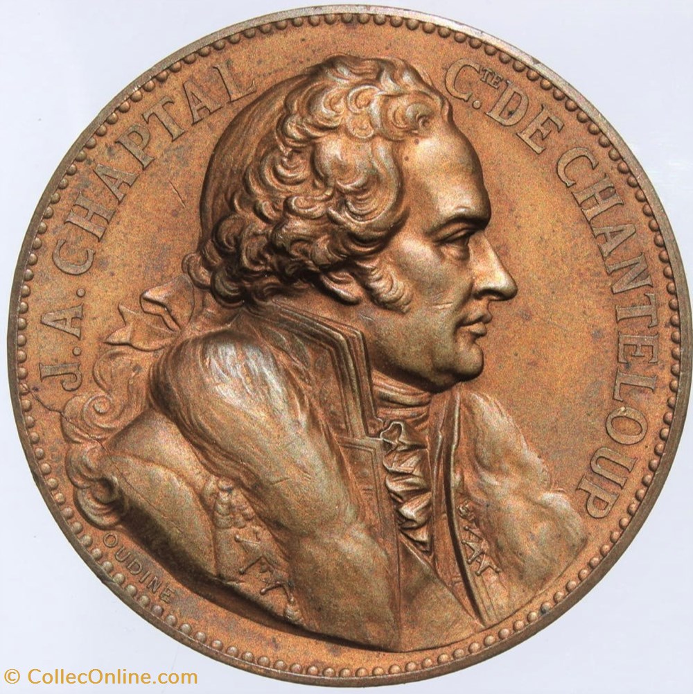 Jean-Antoine Chaptal 2 medailles france jean antoine chaptal
