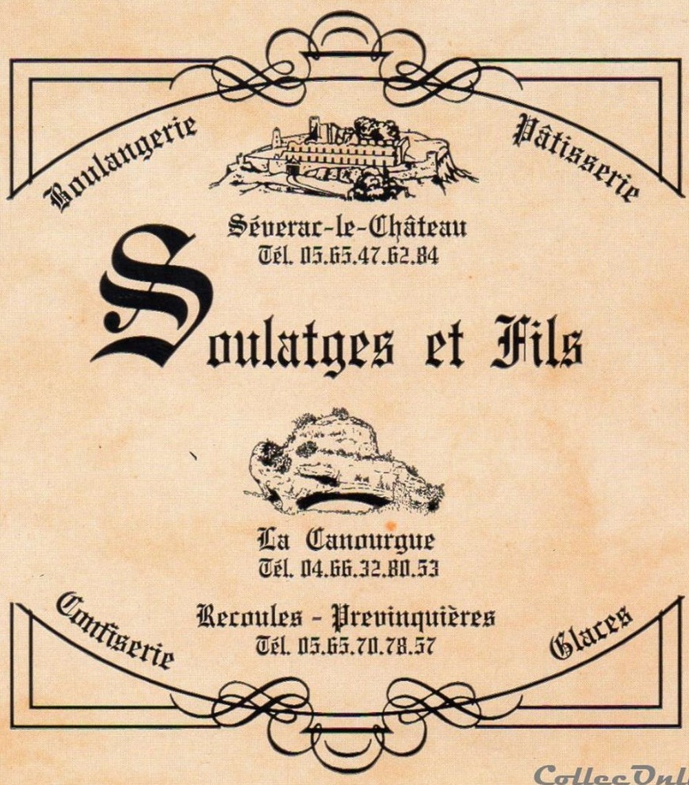 documents anciens factures commerciaux soulatges et fils 1980 1990
