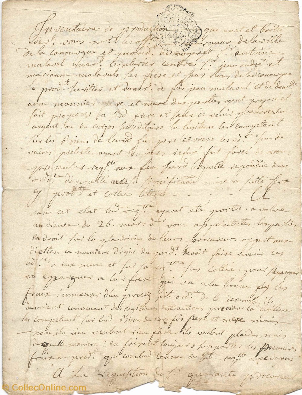 1759 - Inventaire de production (héritage) documents anciens autres 1759 inventaire de production heritage