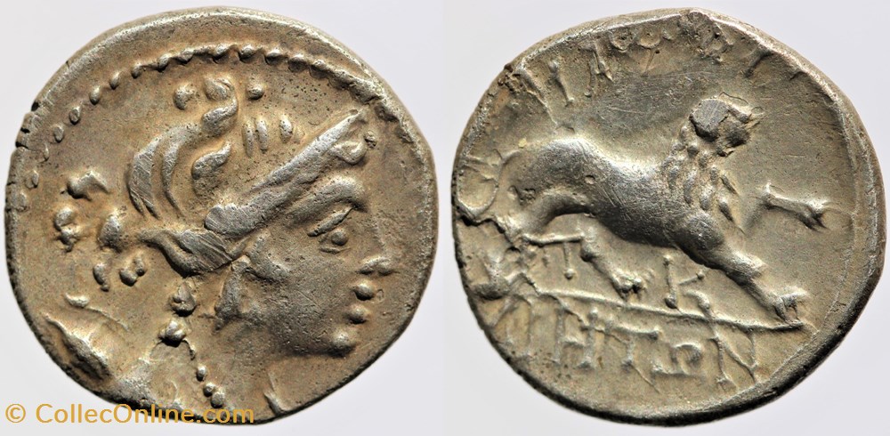 monnaies antiques av jc ap celtes massalia drachme legere au lion