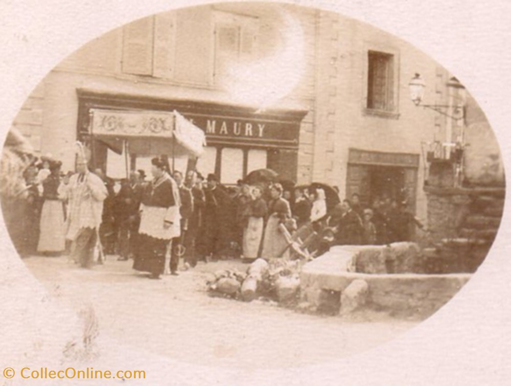 C01 - Procession Rue Neuve carte postale france languedoc roussillon c01 procession rue neuve