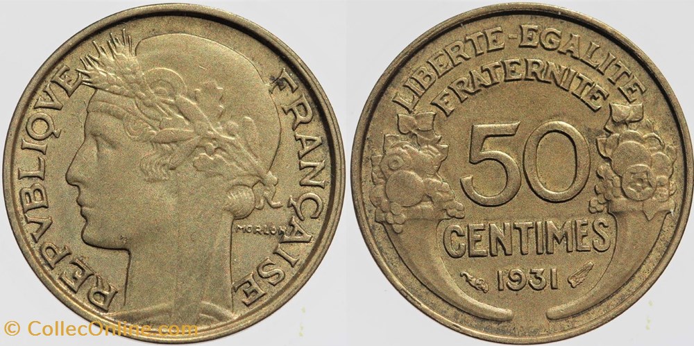 F-192 - Morlon - 50 c. - 1931 monnaies monde france f 192 morlon 50 c 1931