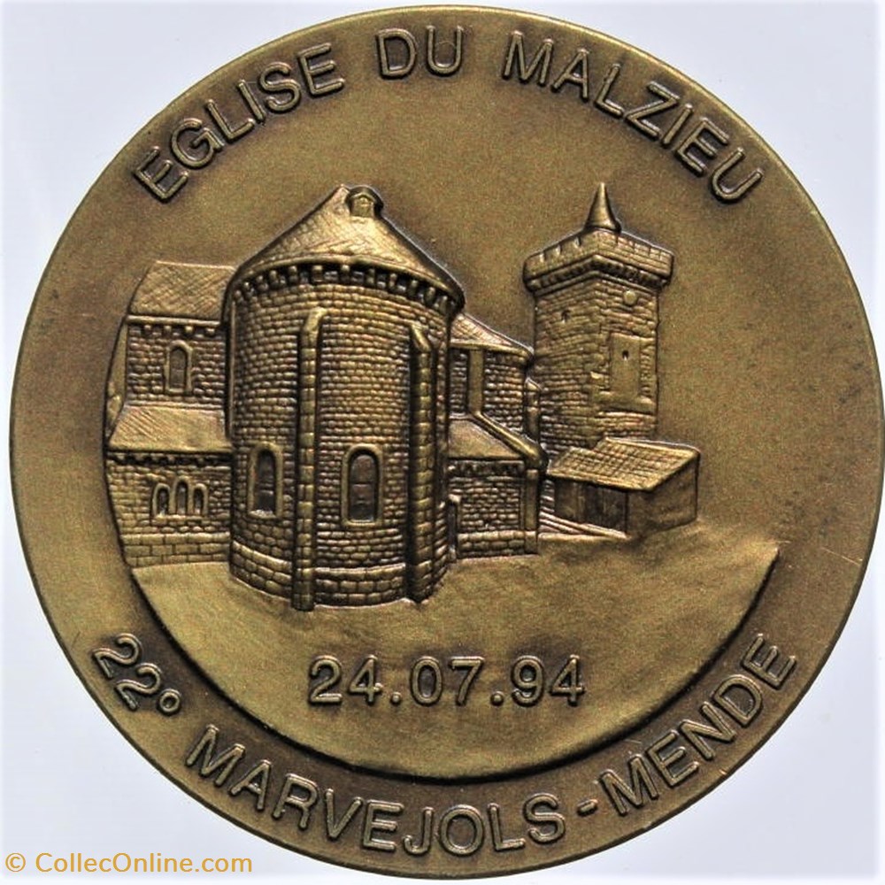 1994 - Marvejols-Mende 2 medailles france 1994 marvejols mende
