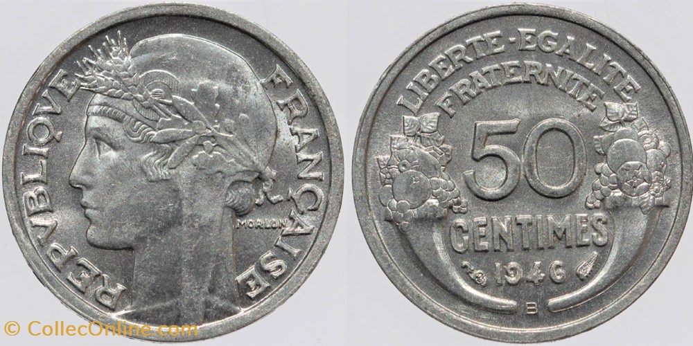 F-194 - Morlon - 50 c. - 1946 B monnaies monde france f 194 morlon 50 c 1946 b