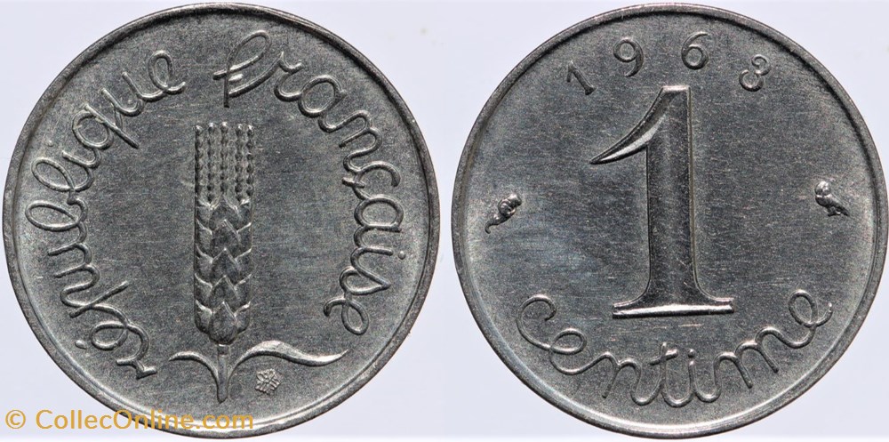F-106 - Epi - 1 c. - 1963 monnaies monde france f 106 epi 1 c 1963