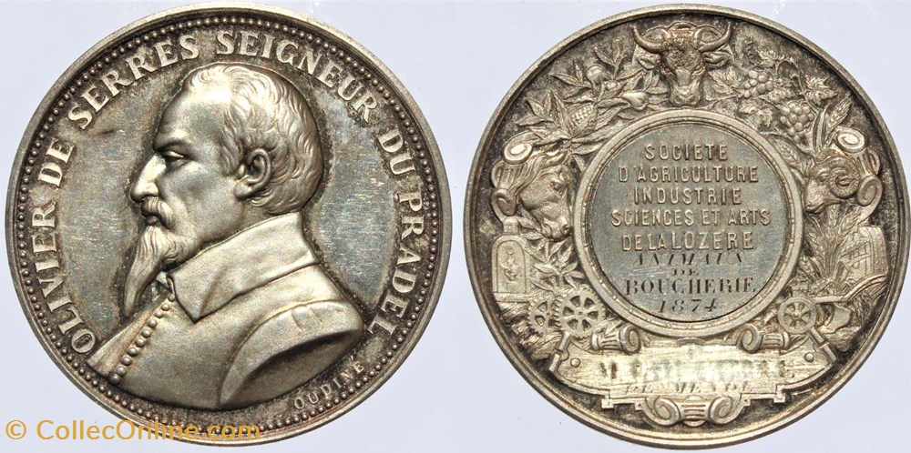 medailles france 1874 animaux de boucherie