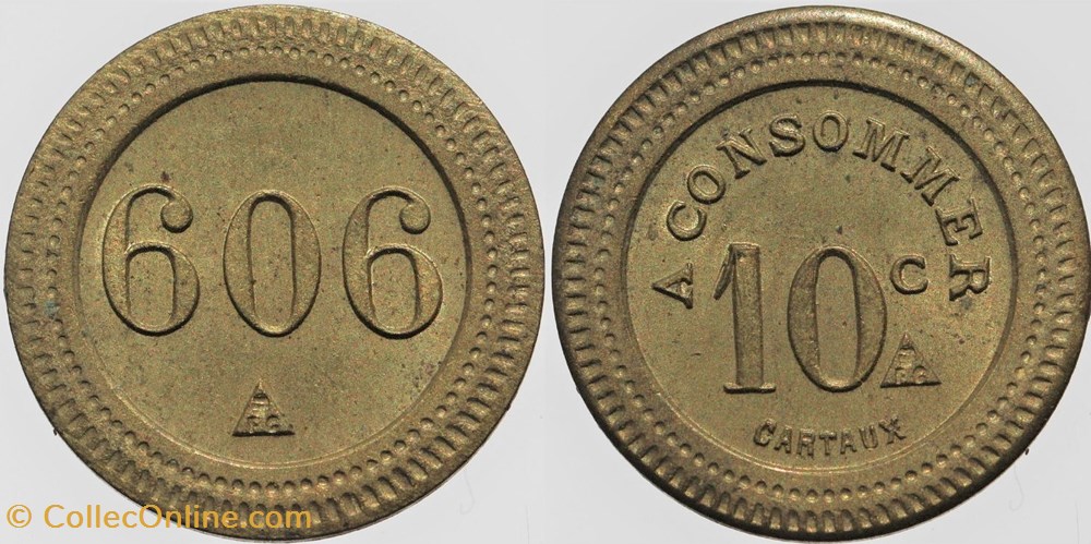 Jeton à consommer - 10 centimes monnaies monde france jeton a consommer 10 centimes