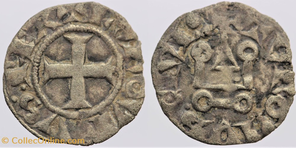 monnaies europe medievale a france royales dy 0194 louis ix obole tournois
