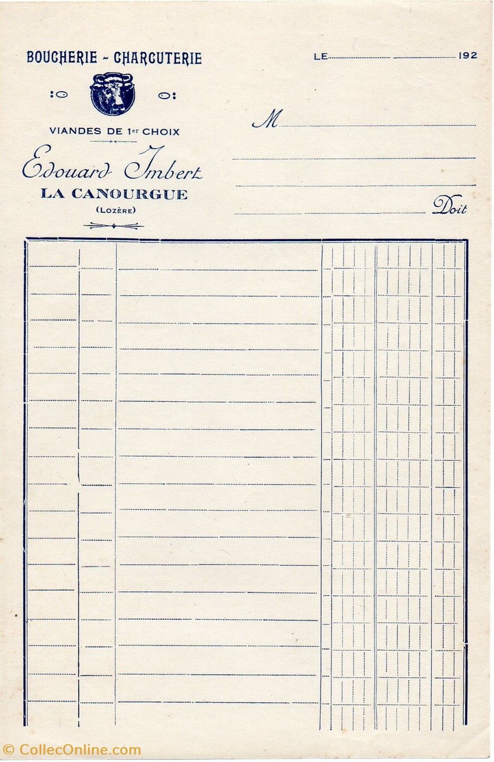 Imbert Edouard (1920) documents anciens factures commerciaux imbert edouard 1920