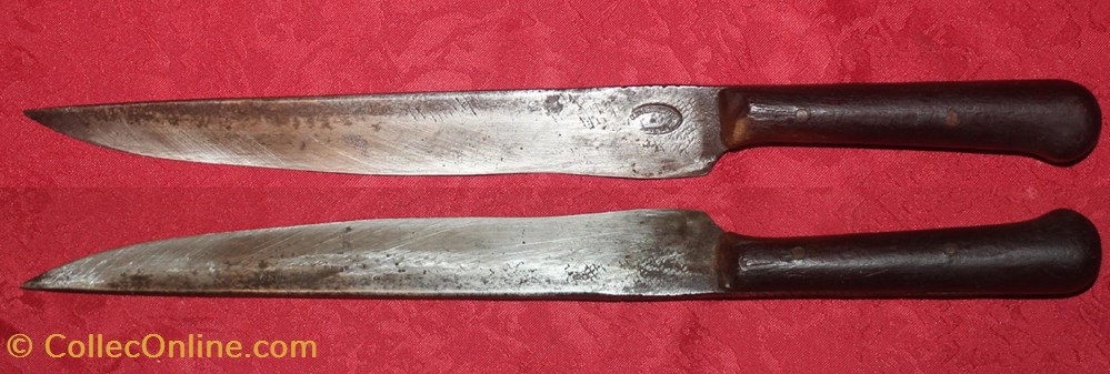 Engelvin J.-B. à Javols, couteau fixe, 2 couteaux engelvin j b a javols couteau fixe