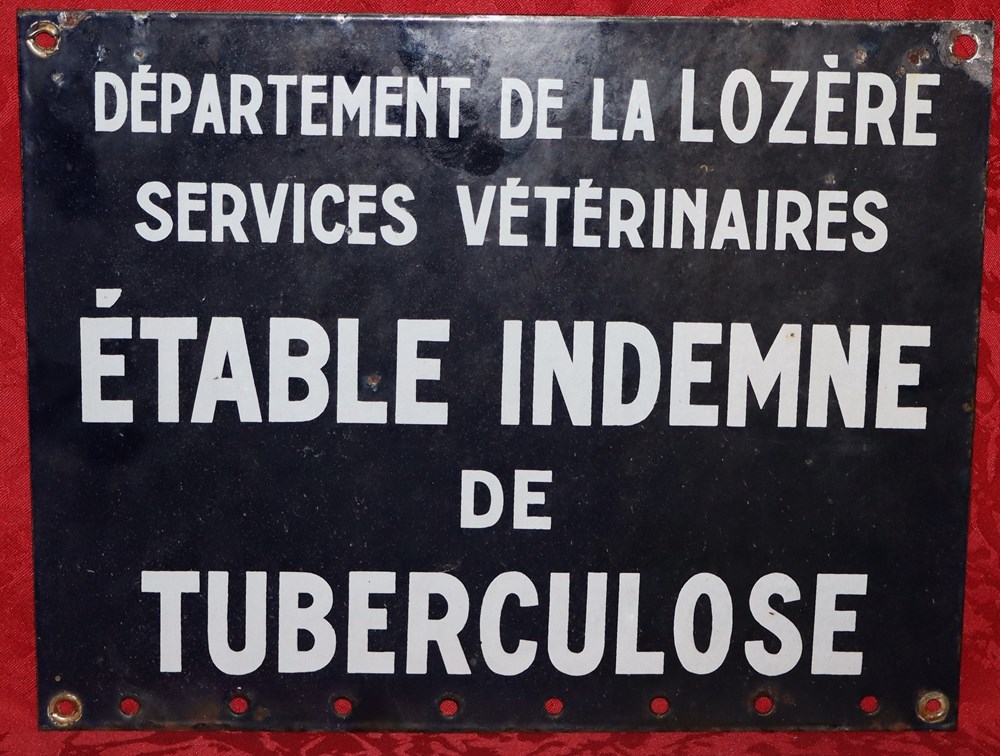 science medecine plaque des services veterinaires lozere