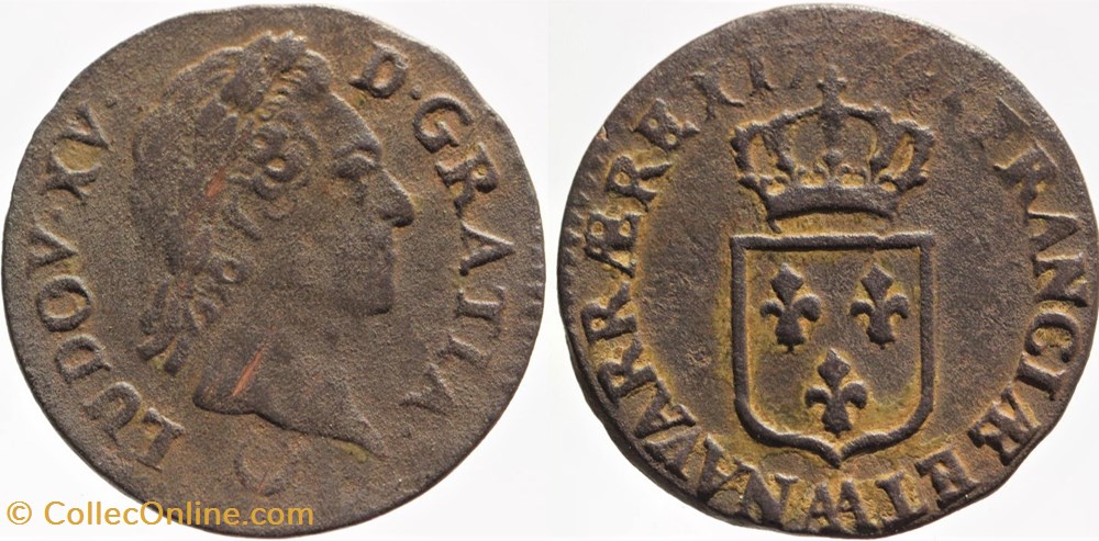 monnaies europe medievale a france royales dy 1700 louis xv 1 2 sol 1774 metz