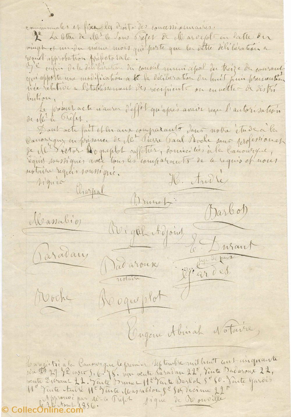 1856 - Distribution d'eau et concessionnaires documents anciens autres 1856 distribution eau et concessionnaires