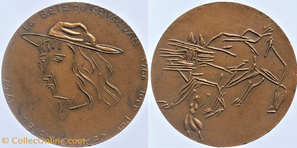 medailles france 1965 medaille bete du gevaudan