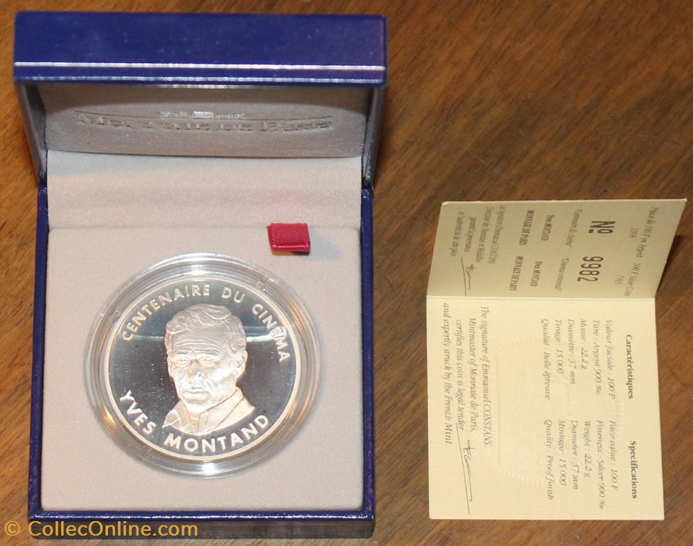 1995 - 100 franc argent B.E. monnaies monde france 1995 100 franc argent b e