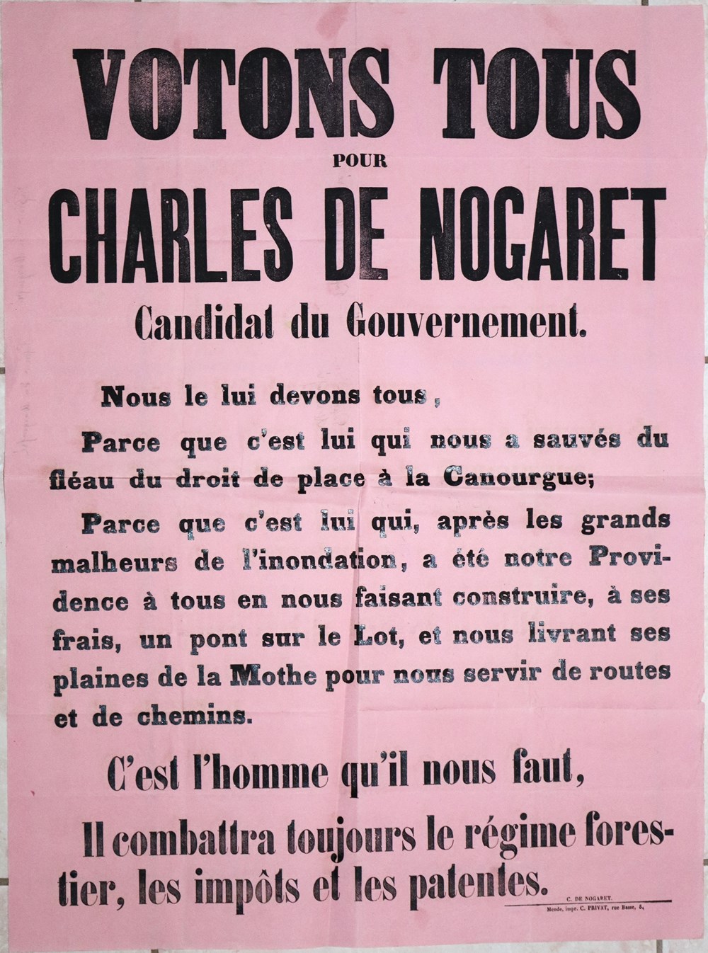 1890 (vers) - Elections, affiche documents anciens affiches politique 1890 vers elections affiche