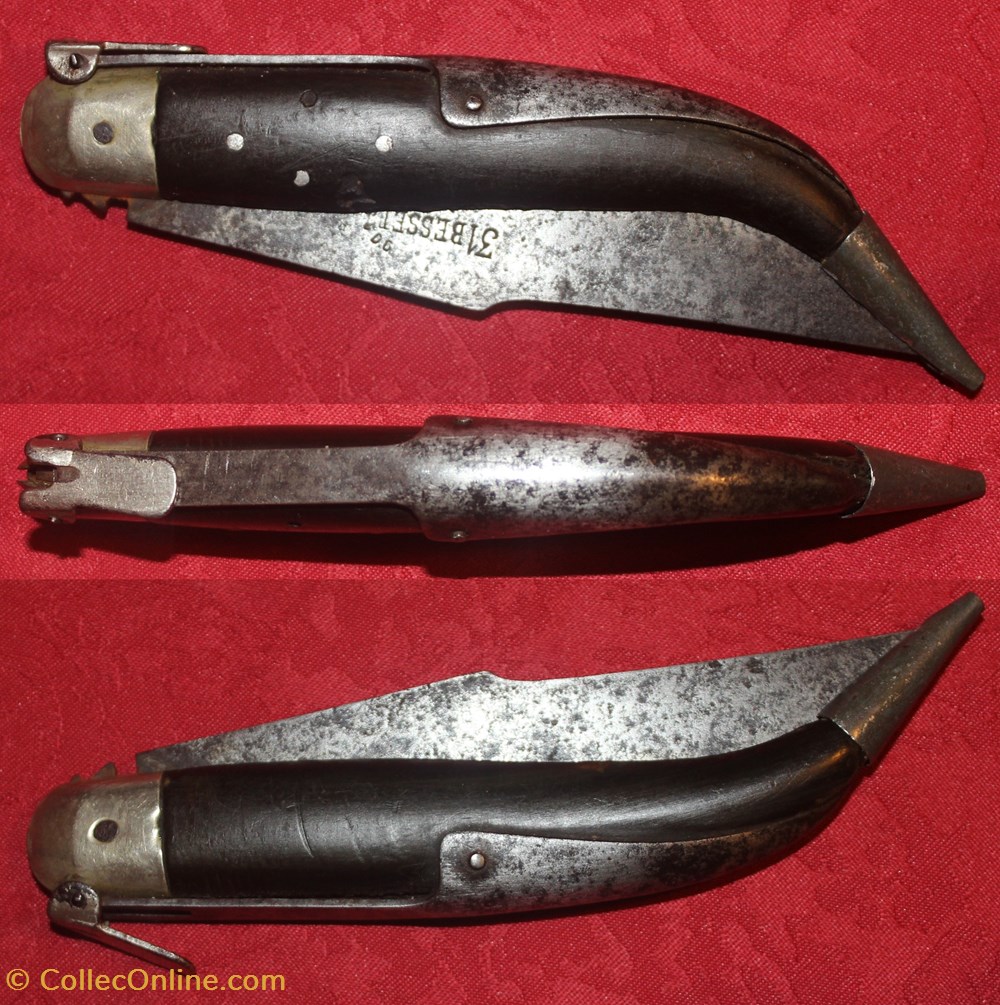 Couteau Besset à palanquille 2 couteaux regionaux couteau besset a palanquille