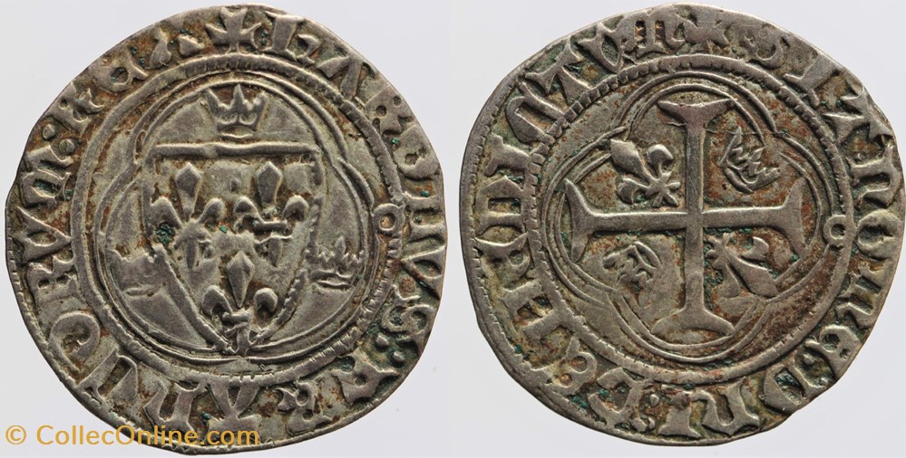 monnaies europe medievale france royales dy 0519 charles vii blanc toulouse