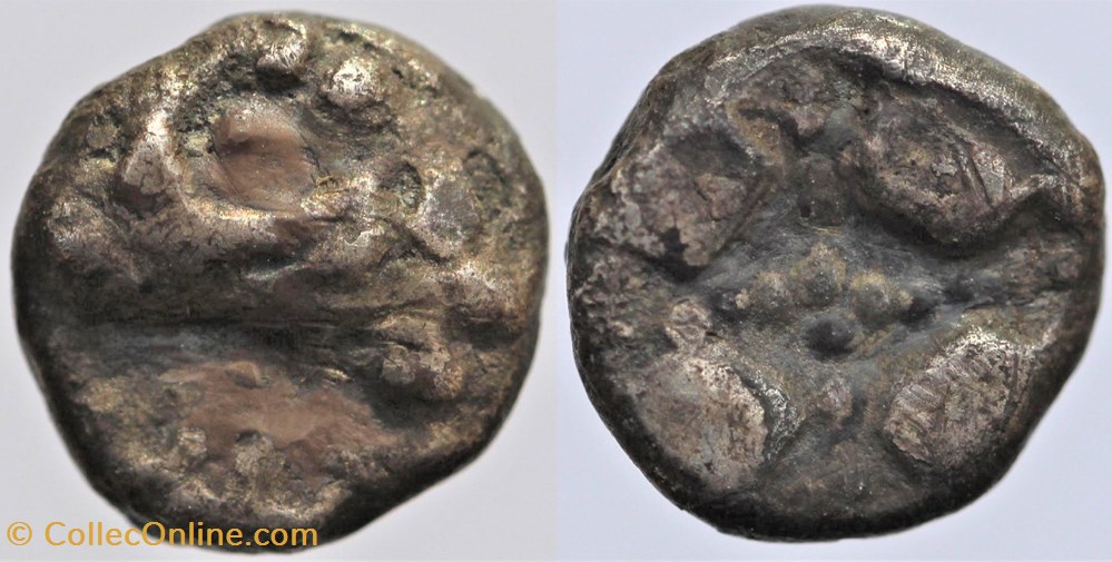 Sud-ouest - Hémi-obole tête de bélier monnaies antiques av jc a ap celtes sud ouest hemi obole tete de belier