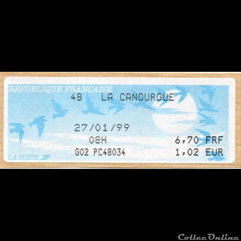 1999 - Vignette d'affranchissement marque postale europe france 1999 vignette affranchissement