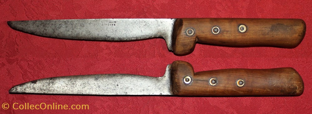 Couteau fixe, Thibaud à Mende 2 couteaux metier couteau fixe thibaud a mende