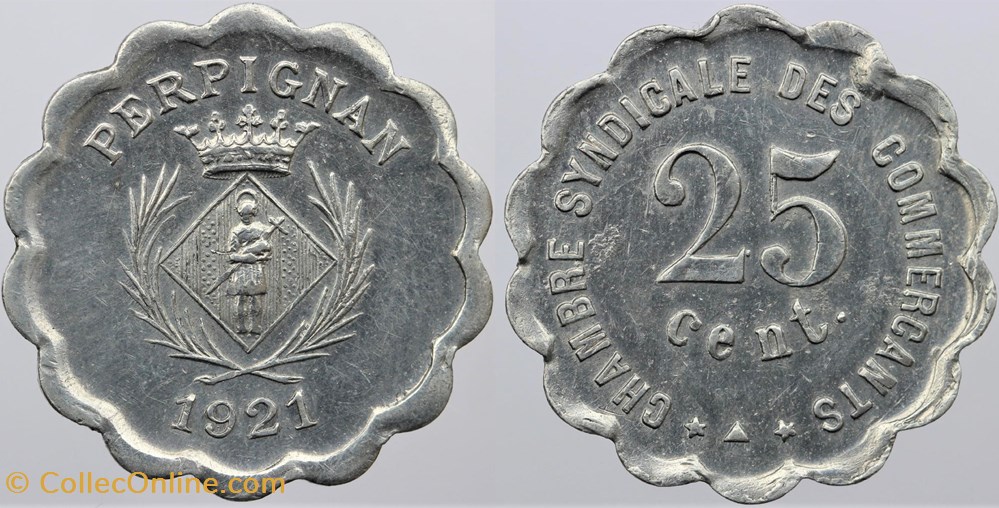 66 - Perpignan - C.S.C., 1921 monnaies monde france 66 perpignan c s c 1921