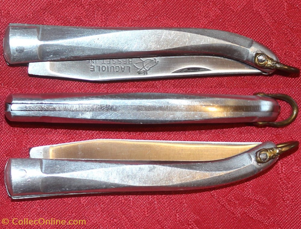 Aveyronnais, Besset Jeune, aluminium 2 couteaux regionaux aveyronnais besset jeune aluminium