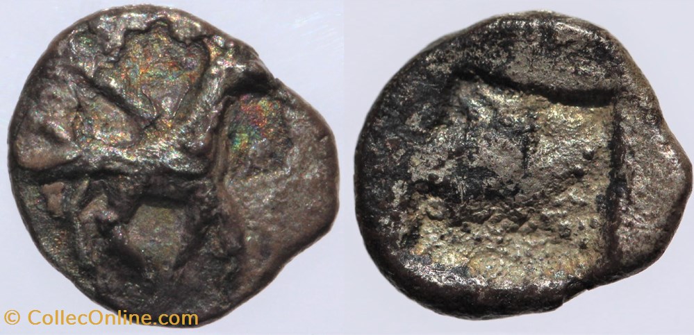 Massalia - Obole à l' hippatectryon monnaies antiques av jc ap celtes massalia obole a hippatectryon