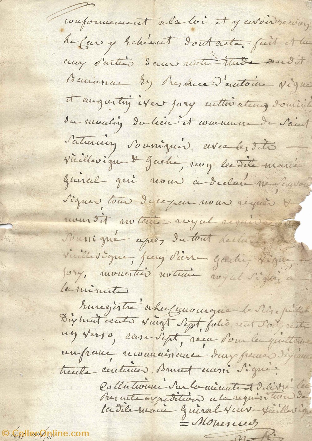 1827 - Réquisition, héritage documents anciens autres 1827 requisition heritage