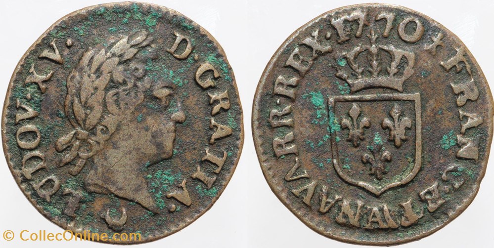 Dy 1701 - Louis XV - Liard - 1770, Metz monnaies europe medievale france royales dy 1701 louis xv liard 1770 metz