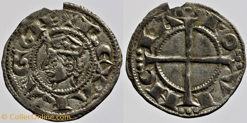 Provence - Alphonse II - Denier monnaies france feodales provence alphonse ii denier