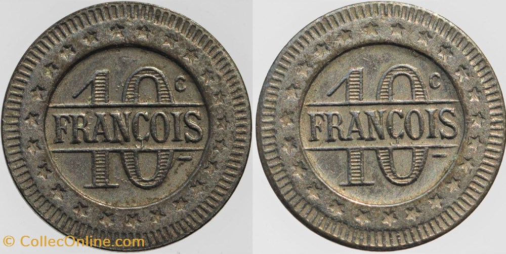 Jeton à consommer - 10 centimes monnaies monde france jeton a consommer 10 centimes