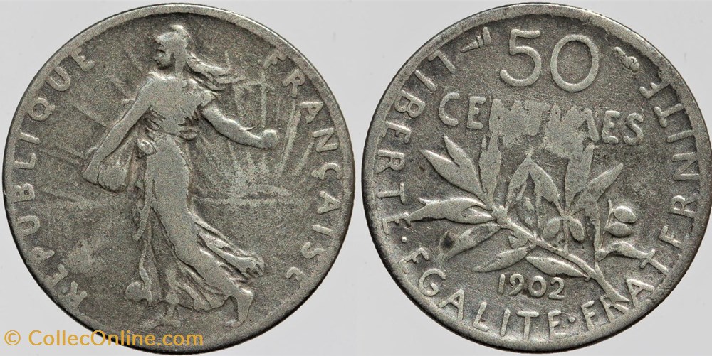 F-190 - Roty - 50 c. - 1902 monnaies monde france f 190 roty 50 c 1902