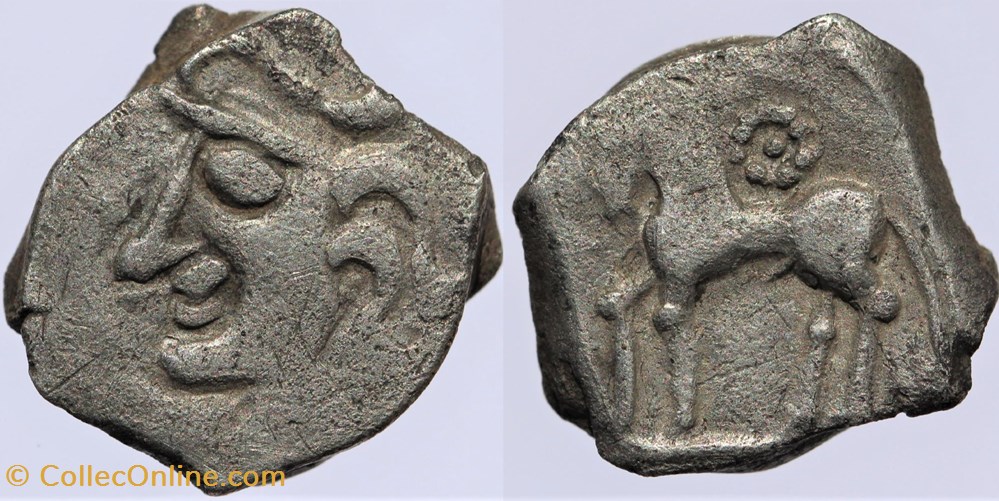 monnaies antiques av jc ap celtes rutenes drachme au cheval