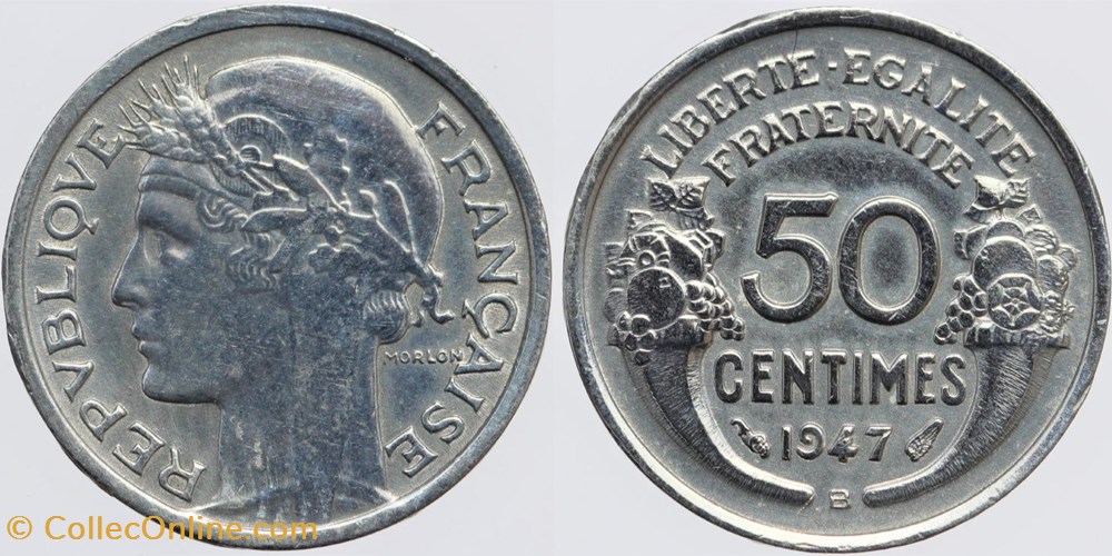 F-194 - Morlon - 50 c. - 1947 B monnaies monde france f 194 morlon 50 c 1947 b
