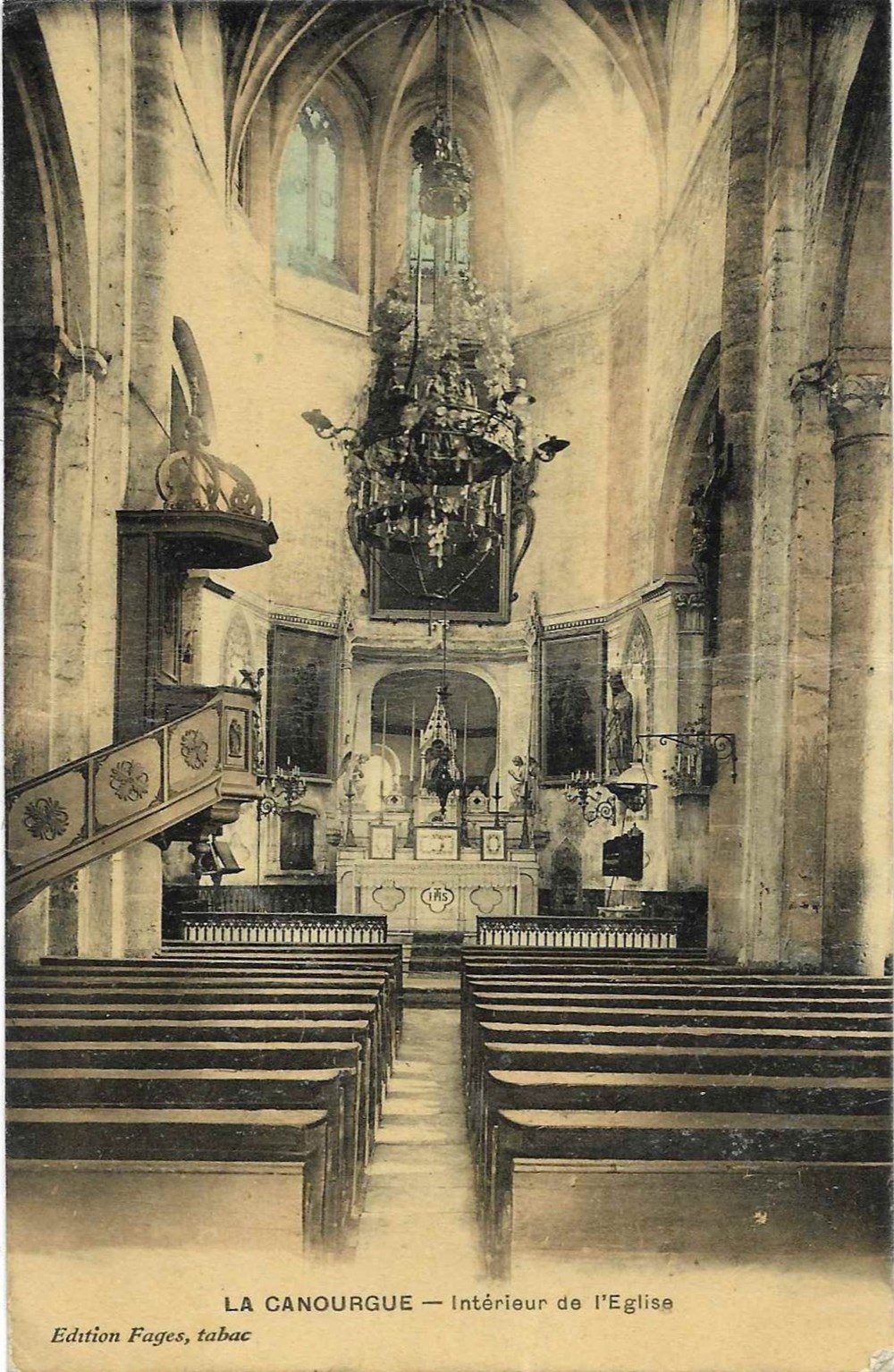 cartes postales europe france c08 interieur de eglise