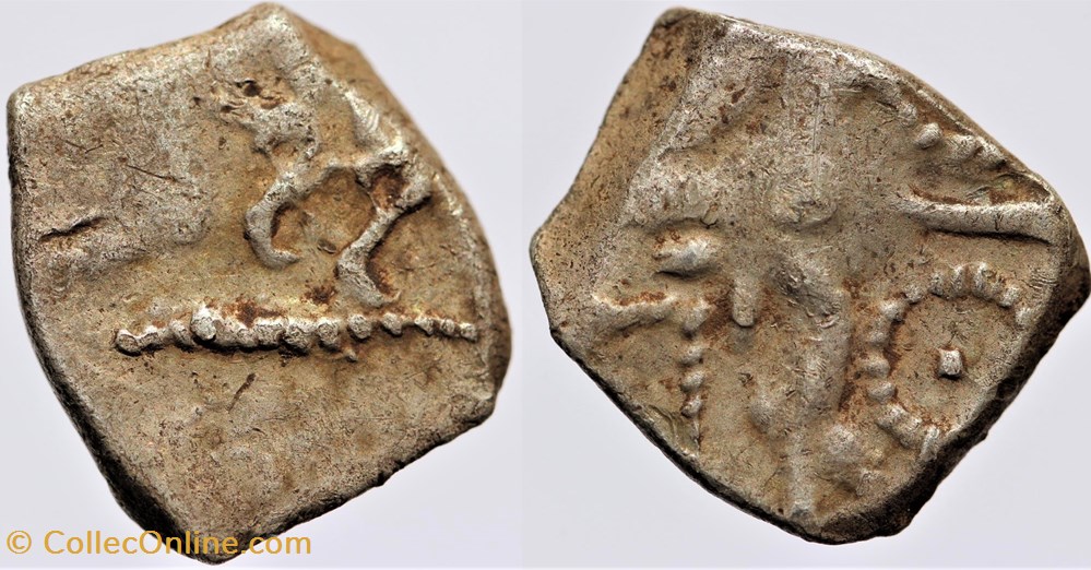Rutènes - Drachme du type de Goutrens monnaies antiques av jc ap celtes rutenes drachme du type de goutrens